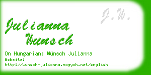 julianna wunsch business card